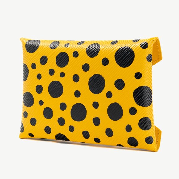 Louis Vuitton x Yayoi Kusama Kirigami Yellow Epi Dotted Pochette - Picture 3 of 10